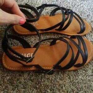 Black n Tan Sandals